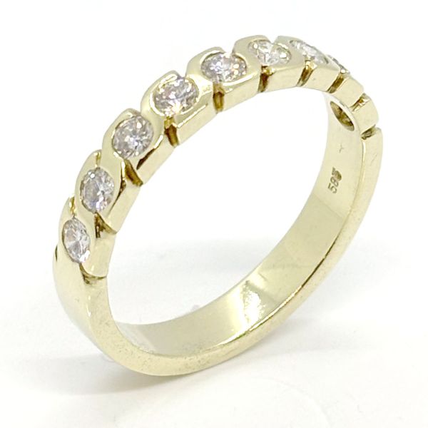Diamant Ring Habmemoire 585er Gelbgold GR 68 ca. 1,44 Ct Diamanten im Brillantschliff (25759)