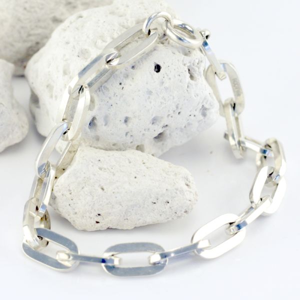 Silber Armband Ankerketten Armband 800er Silber 195 mm