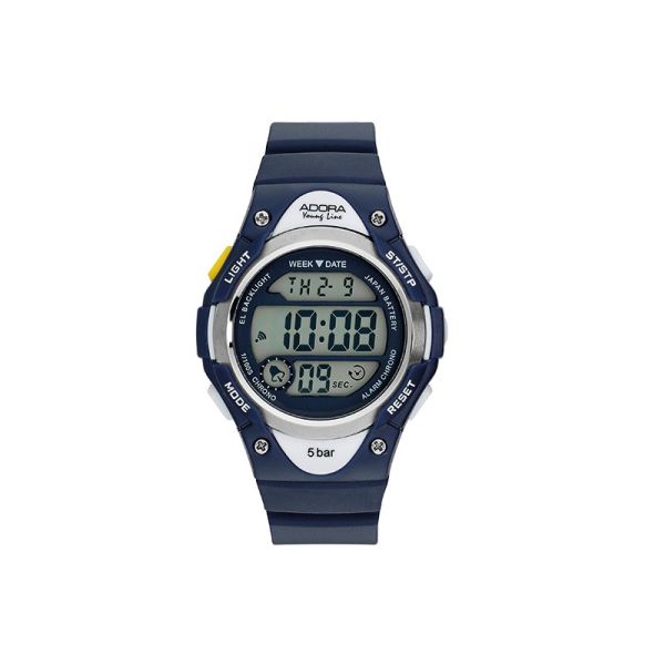 Adora Youngline Digitale Armbanduhr Kunststoff/ Silikon dunkel blau (AY4459)