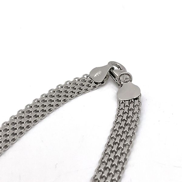Panzer Collier 925er Silber rhodiniert 45 cm 7,6 mm NEU