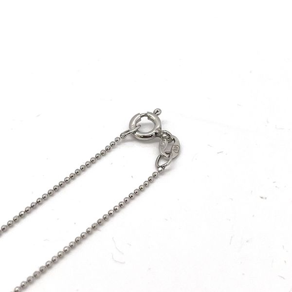 Kugelkette 925er Silber rhodiniert 50 cm 1 mm NEU