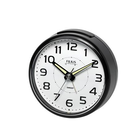 Filius Zeitdesign Quarzwecker schwarz Ref. 0603 NEU
