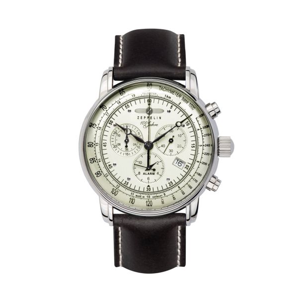 Zeppelin Herren Armbanduhr Chronograph 8680-3 100 Jahre Zeppelin NEU