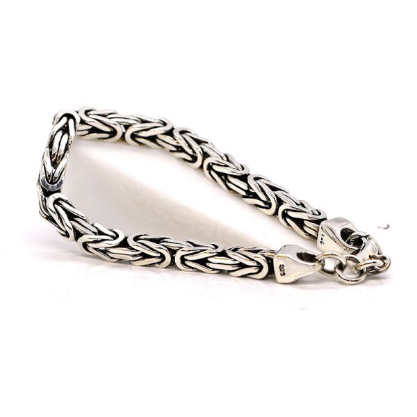 Königsketten Armband Rund 925er Silber 21,5 cm 5,8 mm TOP