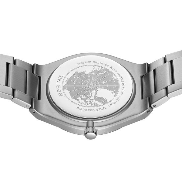 BERING Herren Armbanduhr Classic grau gebürstet 17639-777 NEU