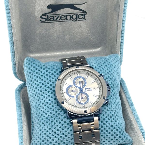 Slazenger Herren Armbanduhr Quarz IP Gun SL0909562j Multifunktion neuwertiger Zustand (37205)