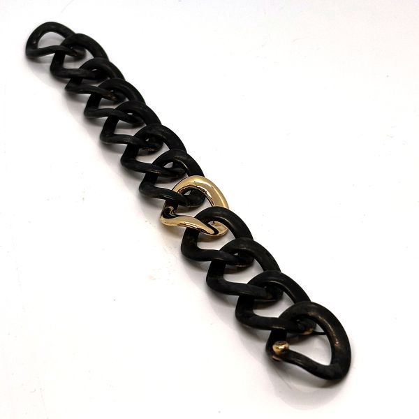 IsabelleFa Panzer Armband Bronze 750er Roségold mit 0,15 Ct Cognac Brillant