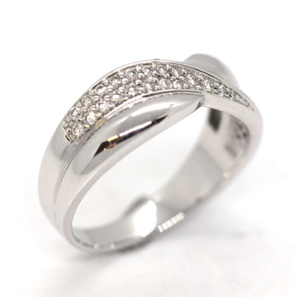 Brillant Ring 585er Weißgold 0,40 Ct Diamanten im Brillantschliff GR 60 (PF2253)