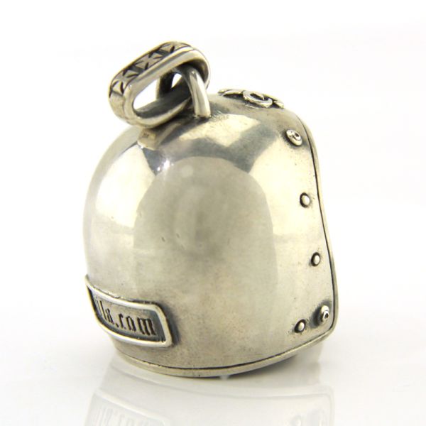 JJJ LA Anhänger "BIG BIKER SKULL BRONCE" 925er Silber kombiniert mit Bronze