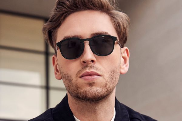 Lilienthal Berlin Sonnenbrille Schönhauser Black Matte Gray S03-A01M-02Z NEU