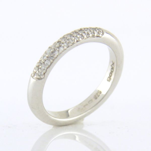 GOOIX Damen Ring Rund 925er Silber Zirkonia GR 56 NEU UVP.: 79,-