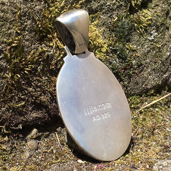 JJJ LA Anhänger "BIG LILY BRONCE GOLD" 925er Silber kombiniert mit Bronze