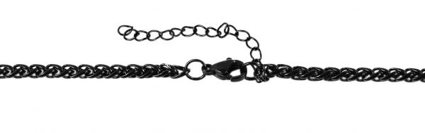 Raptor Edelstahlzopfkette, Länge: 60 + 5 cm, Stärke: 3 mm, schwarz RA50079-0600 NEU