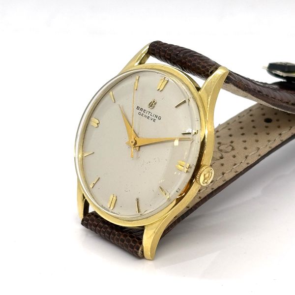 Breitling Vintage 1911 Handaufzug 750er Gelbgold Full Set aus 1969 (27597)