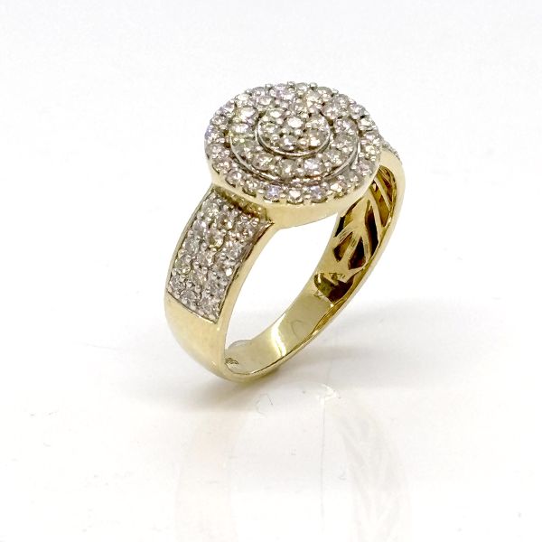 Brillant Ring 585er Gelbgold ca. 1,14 Ct Diamanten im Brillantschliff GR 60 (PF5213)