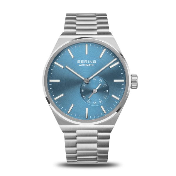 BERING Herren Armbanduhr Automatic silber gebürstet 19441-Charity NEU