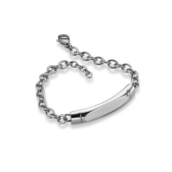 Identband Edelstahl 23 cm Ankermuster St-00259B NEU