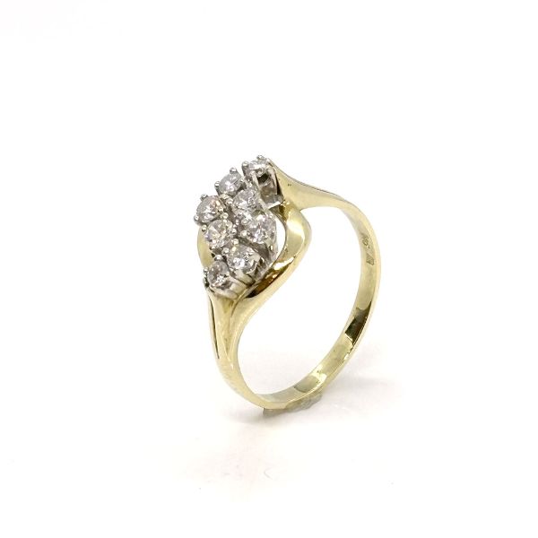 Diamant Ring 585er Gelbgold GR 65 ca. 0,72 Ct Diamanten im Brillantschliff (25759)