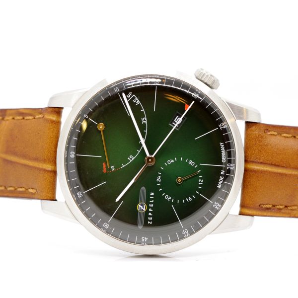 Zeppelin Herren Armbanduhr 8366-4 Flatline Automatik Edelstahl Citizen-Miyota 9132 NEU