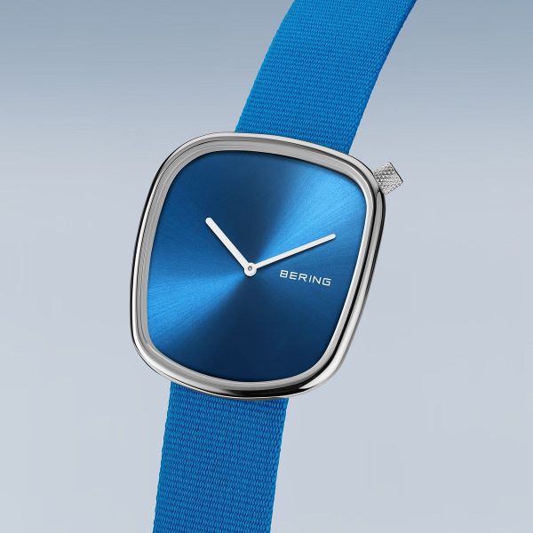 BERING Unisex Armbanduhr Pebble silber glänzend 18040-308 NEU