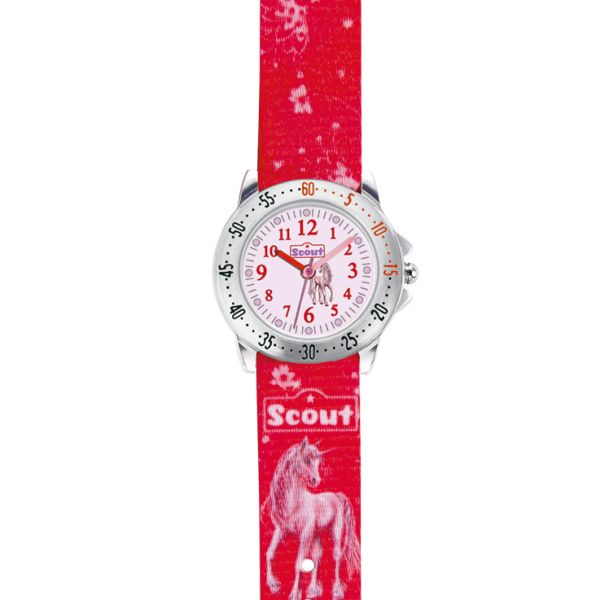 SCOUT Kinder Uhr "ACTION GIRLS EINHORN" Ø 30 mm 280378007 NEU