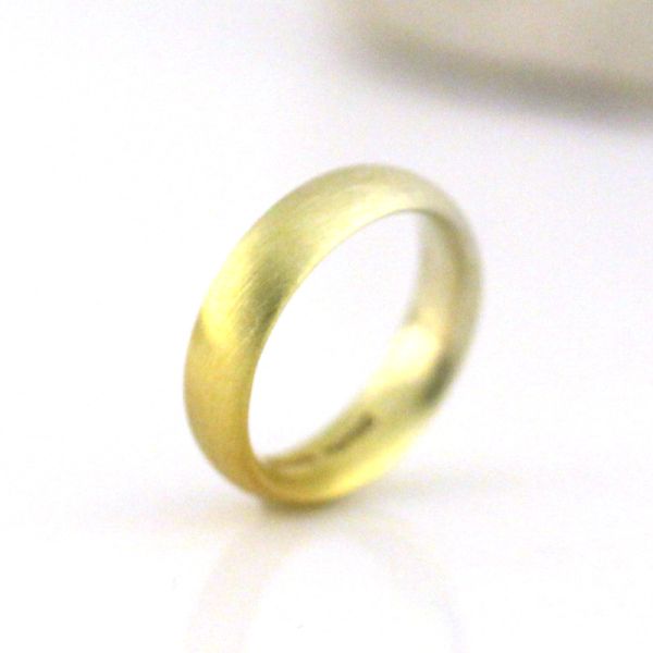 Niessing Ring 750er Gelbgold Weißgold im Verlauf gebürstet / mattiert GR 55