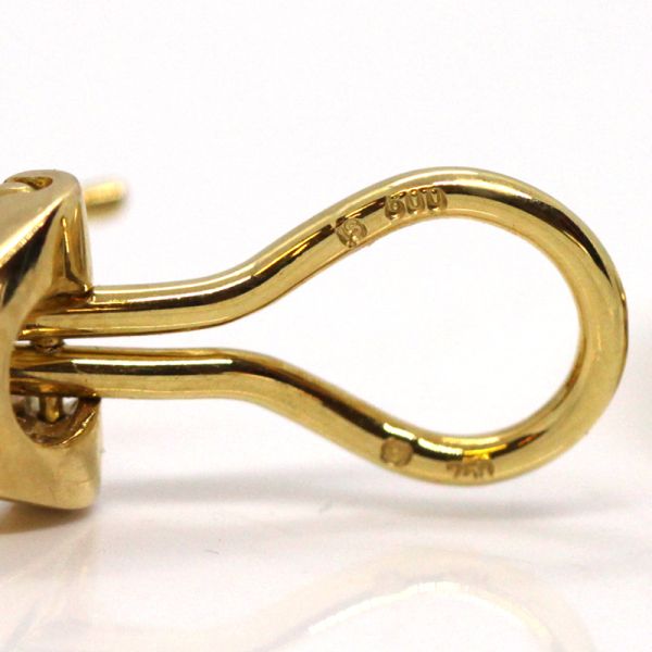 Diamant Ohrstecker Clips 750er Gelbgold ca. 0,18 Ct im Brillantschliff (14673)