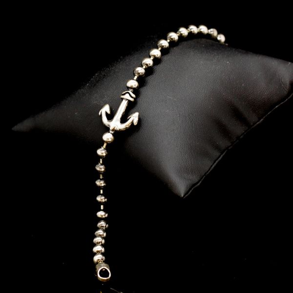 Armband "BALL & CHAIN ANCHOR" 925er Silber 200 mm NEU