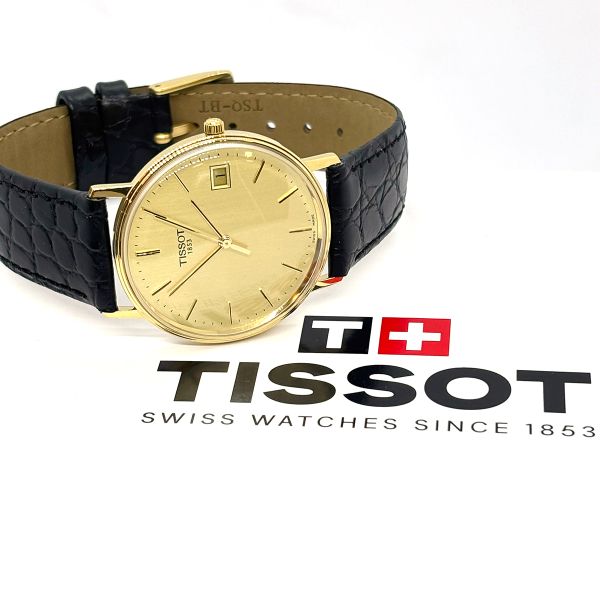 TISSOT Goldrun Herren Armbanduhr Quarz 18 Kt Gold Ø 33,7 mm Ref. T71.3.401.21 (32749)