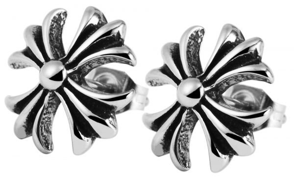 Raptor Edelstahl Ohrstecker Kreuz Ø 1,2 cm Stärke 0,4 cm RA50093-001 NEU