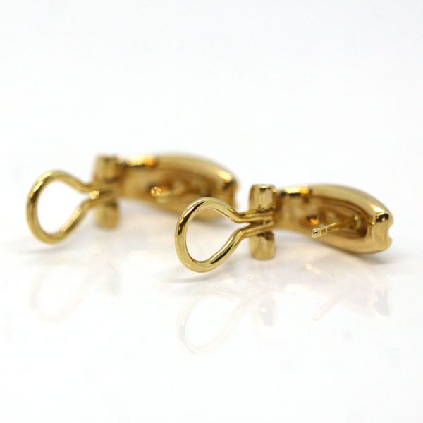 Diamant Ohrstecker Clips 750er Gelbgold ca. 0,18 Ct im Brillantschliff (14673)