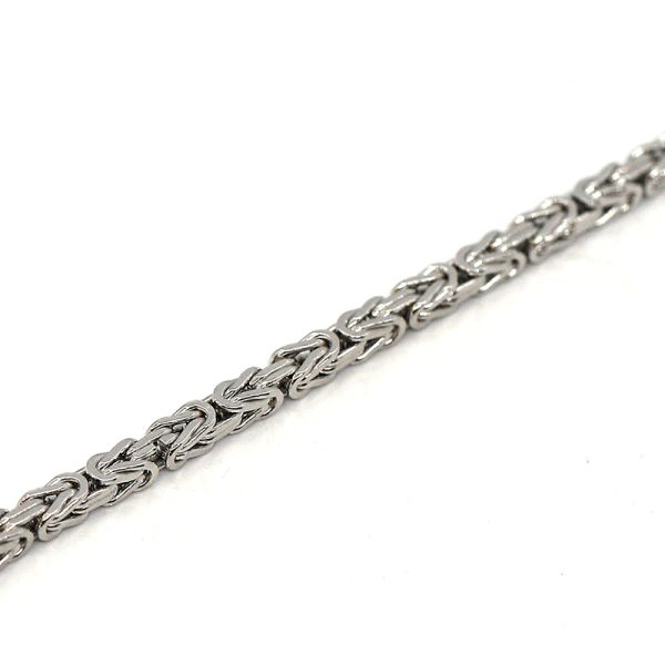 Königsketten Armband 925er Silber rhodiniert 19,5 cm 3,3 mm NEU