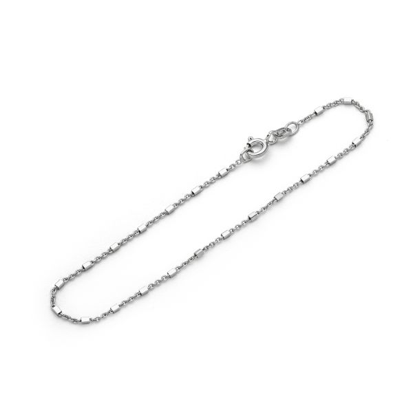 DUR Armband "Fantasie" 925er Silber rhodiniert 1,2 mm / 19 cm A1879 NEU