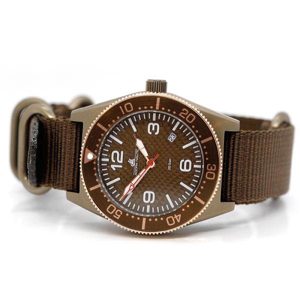 Adora Nautic Armbanduhr Edelstahl Nato Armband AN2367 NEU