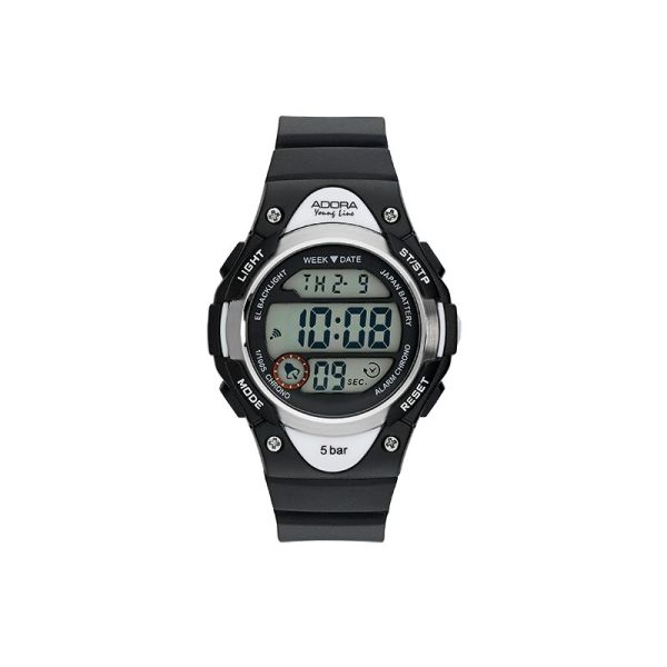 Adora Youngline Digitale Armbanduhr Kunststoff/ Silikon schwarz (AY4458)
