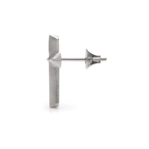 monomania Ohrstecker "Atomic" Kreuz Edelstahl Unisex NEU