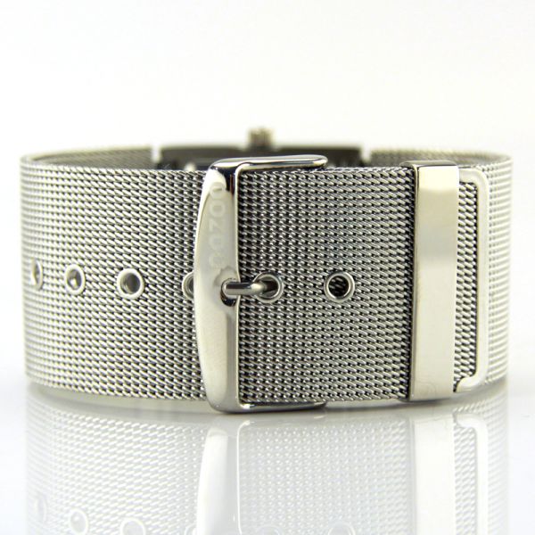 OOZOO Design Damen Uhr Milanaiseband weißes Zifferblatt