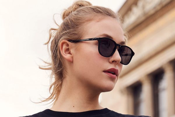 Lilienthal Berlin Sonnenbrille Schönhauser Black Glossy Gray S03-A03S-02Z NEU