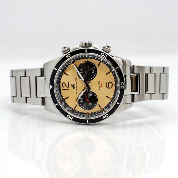 Adora Nautic Armbanduhr Dual Time AN2317 Zifferblatt champagner