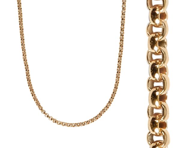 Erbskette 925er Silber rosé vergoldet 1,5 mm 42 / 45 cm ES90022665 NEU