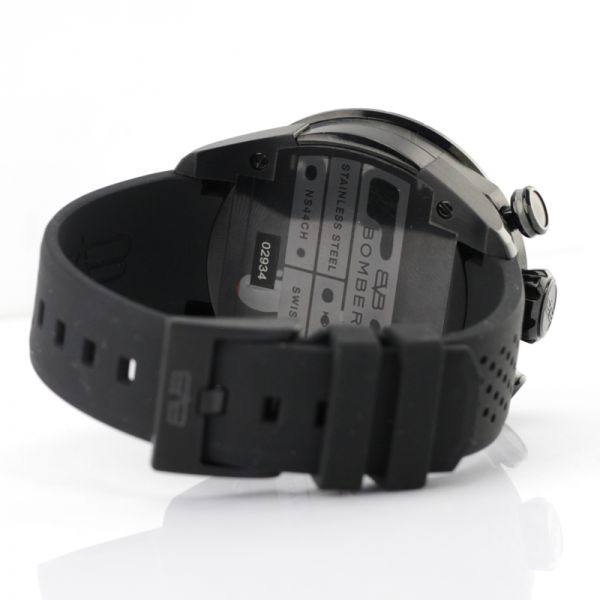 BOMBERG BB-68 "PITCH BLACK" Chrono Quarz Ø 44 mm NEU
