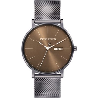 JACOB JENSEN Herren Armbanduhr TIMELESS NORDIC CONTEMPORARY Titan 168 Ø 40 mm NEU