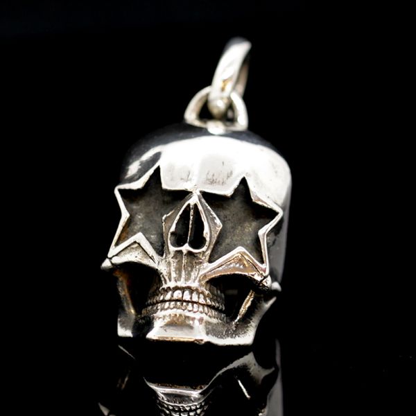 Anhänger "SMALL STAR SKULL" 925er Silber 17,5 x 20 x 34 mm NEU