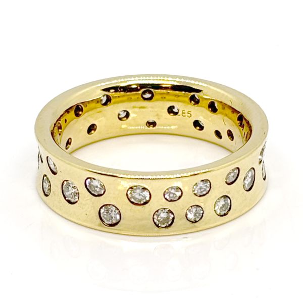 Ring Sternenhimmel 585er Gelbgold ca.1,18 Ct Diamanten im Brillantschliff GR 63 (27791)
