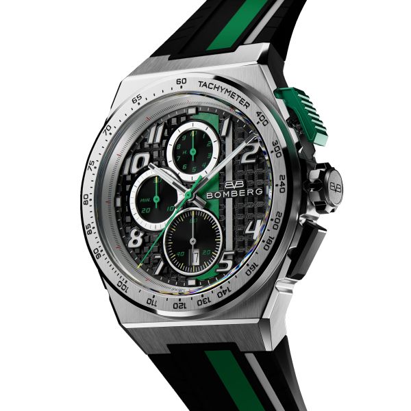BOMBERG APEX GB Edelstahl Quarz Chronograph NT42CHSP.01-2.12 NEU