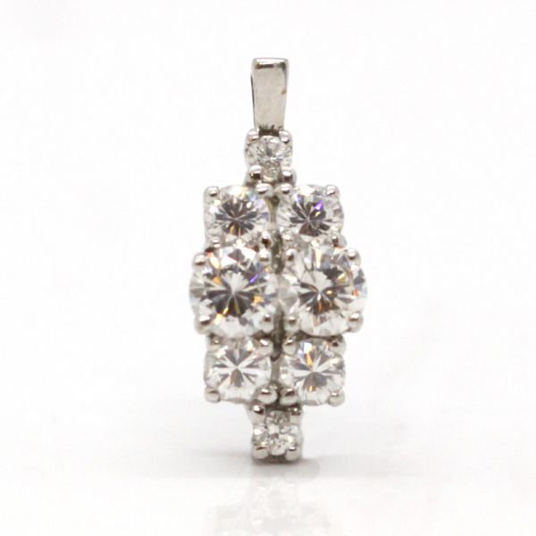 Anhänger 333er Weißgold Kubic Zirkonia (996)