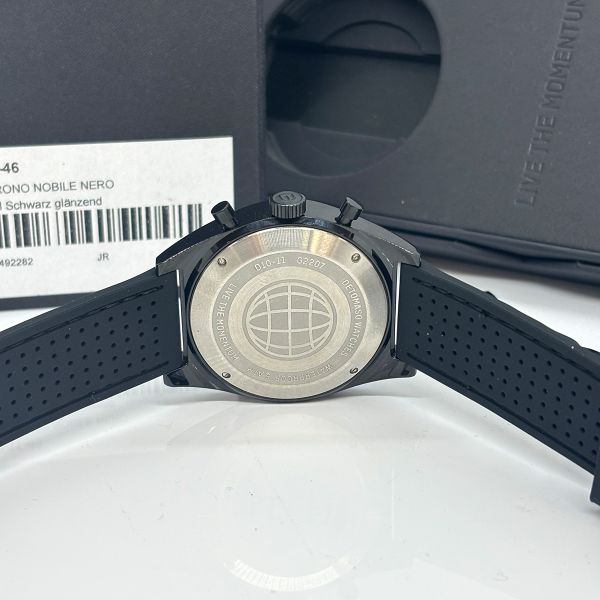 Detomaso Herren Armbanduhr "LIVE THE MOMENTUM" Quarz schwarz/gold neuwertig (37205)