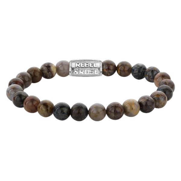 Rebel & Rose Armband "Autumn Rocks" 8 mm RR-80104-S-L 19 cm NEU