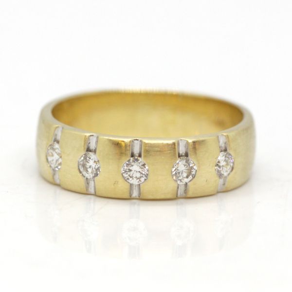 Brillant Ring 585er Gelbgold 0,50 Ct Diamanten im Brillantschliff GR 58 (PF2075)