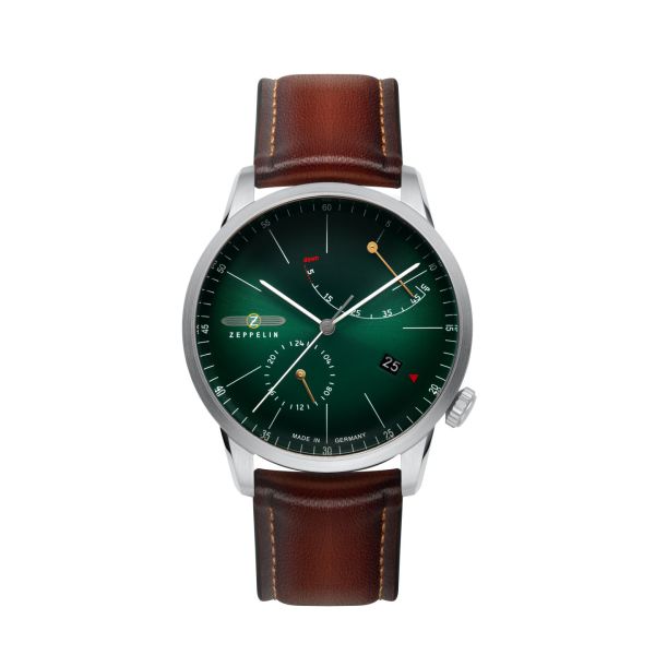 Zeppelin Herren Armbanduhr 8366-4 Flatline Automatik Edelstahl Citizen-Miyota 9132 NEU